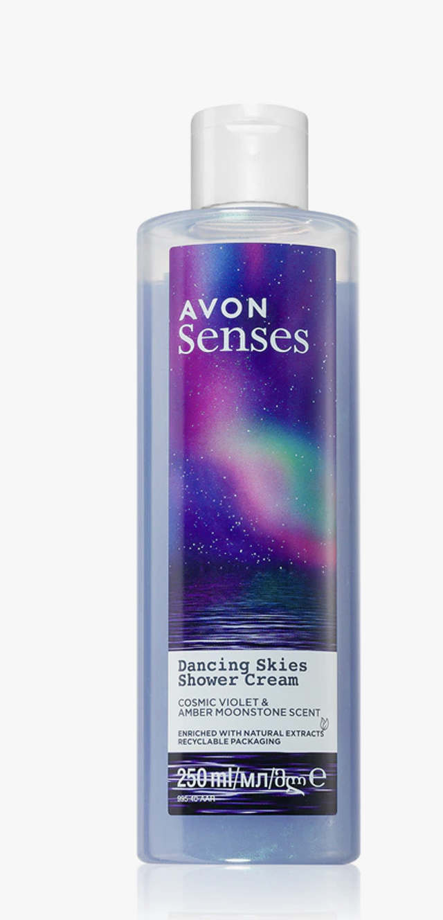Avon Senses Dancing Skies crème de douche relaxante 250 ml 