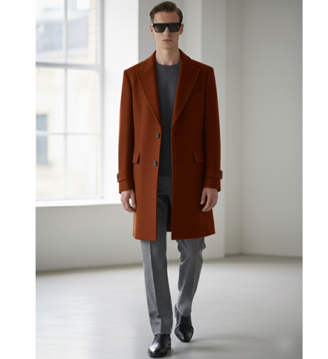 Cappotto classico terra bruciata