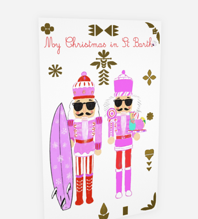 Carte de vœux my Christmas in St Barth 