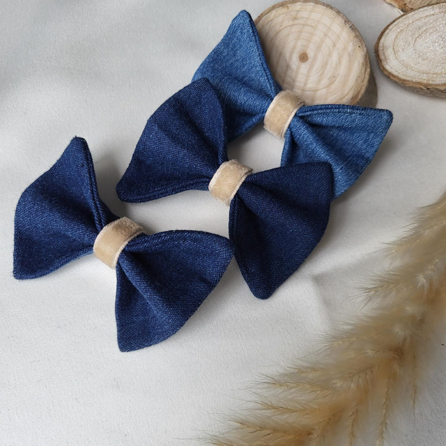 Pinces à cheveux Velours Beige