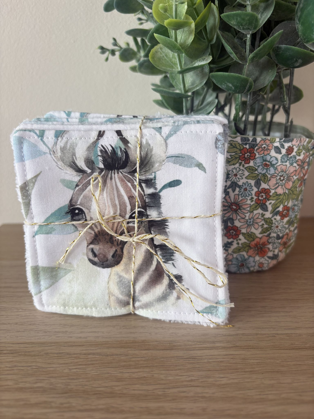 Lingettes Jungle bleu - lot de 5