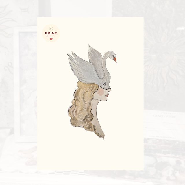 Print - Mademoiselle Cygne