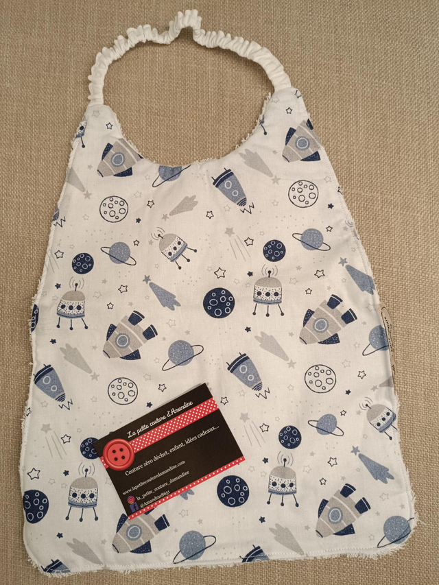 Bavoir élastique fusées 