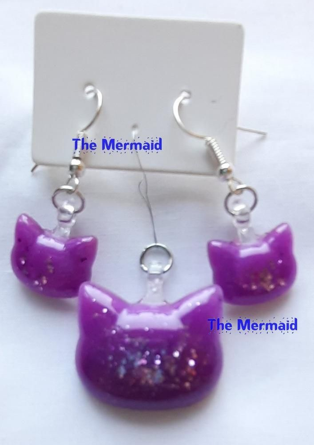 juweelsetjes in resin (oorbellen & hangertje)  (verschillende setjes verkrijgbaar)