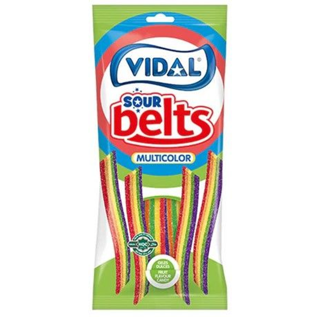 Vidal Sour Belts Rainbow 90g