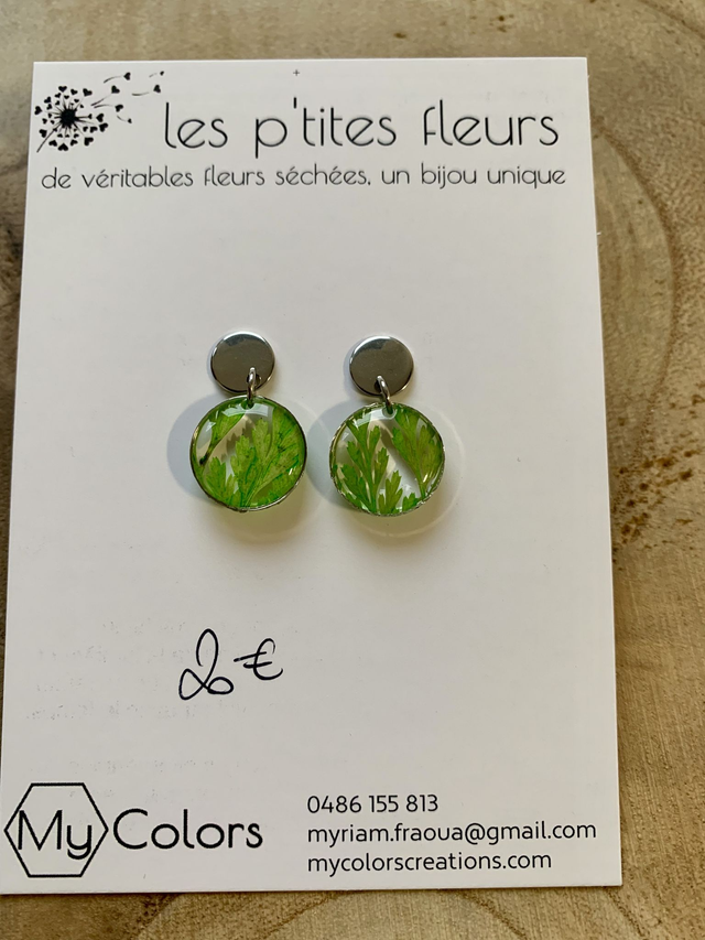 Persil : boucles d'oreilles clous