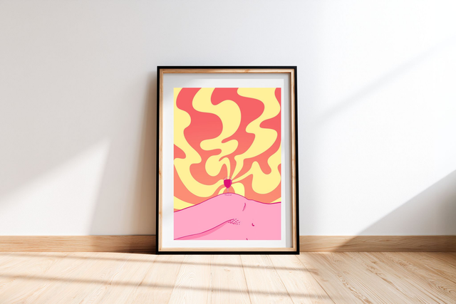 POSTER A3 Psychedelic Women Série: Pays de cocagne 4