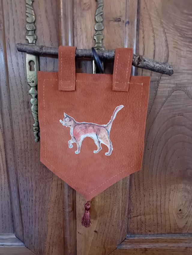 Mini blason &quot;Matou roux&quot;