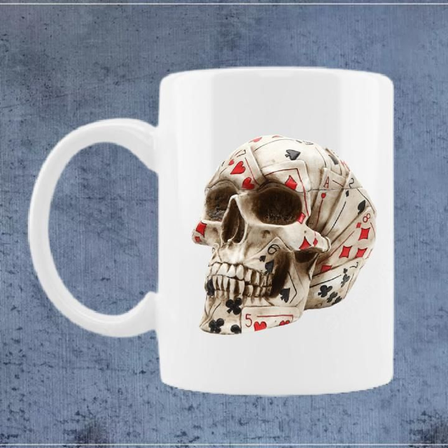Unsual skull mug