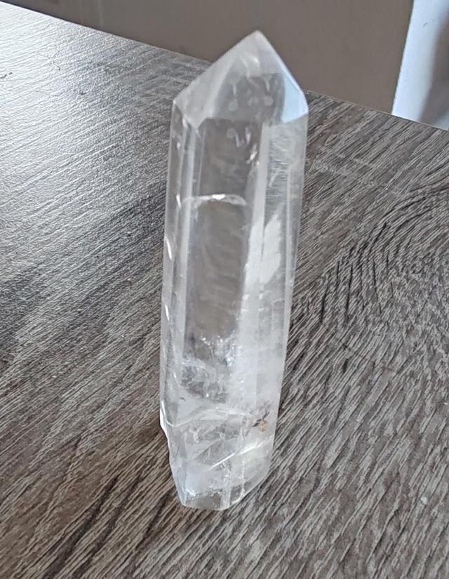 Pointe cristal de roche polie 