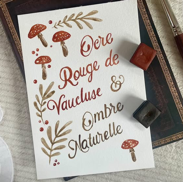 Ocre Rouge du Vaucluse et Ombre Naturelle