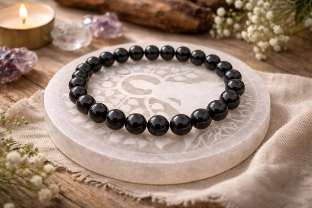 Bracelet TOURMALINE 8 mm– Protection, Ancrage et Equilibre
