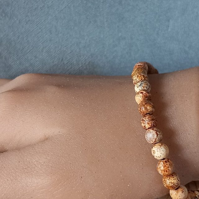 Bracelet ajustable en Bois pétrifié