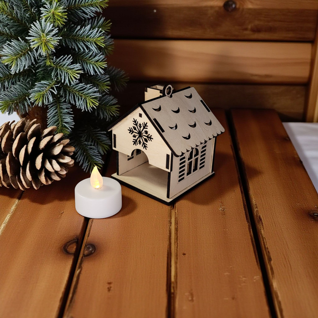 Décoration de sapin de Noël maison en bois, cadeau personnalisé - chalet de Noël déco petit et grand Sapins