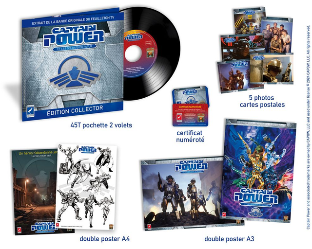 Captain Power et les Soldats du Futur  45T Pack COLLECTOR 