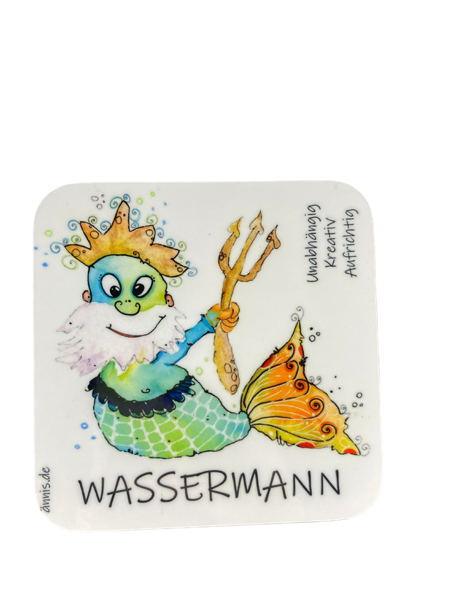 Untersetzer "Sternzeichen - Wassermann"