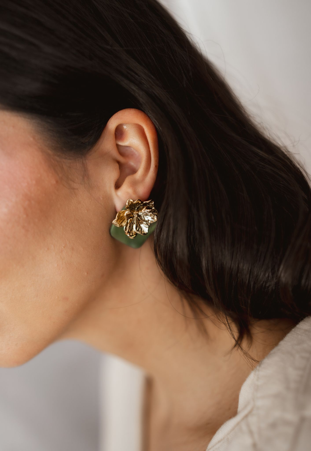 Polymer Clay Earrings ~ Flower