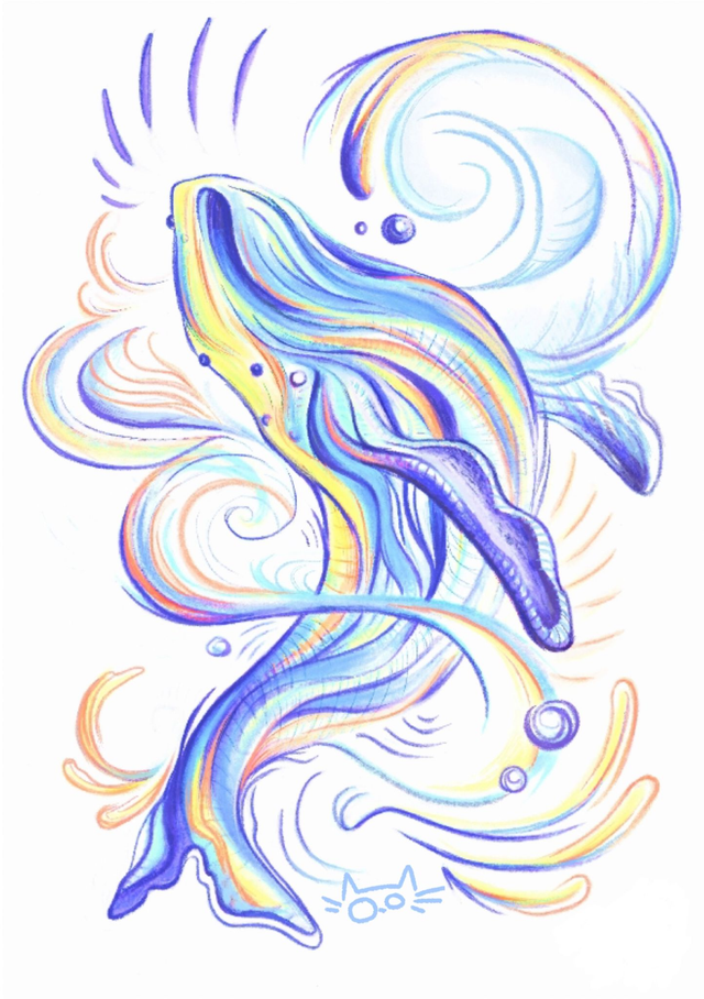 Série animaux marins - Baleine