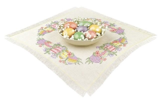 RIOLIS Easter Joy Table Centre Counted Cross Stitch Kit