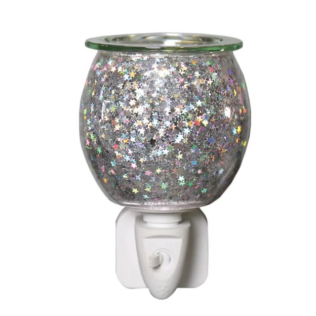 Glitter Glass Aroma Plug in Wax Melter 