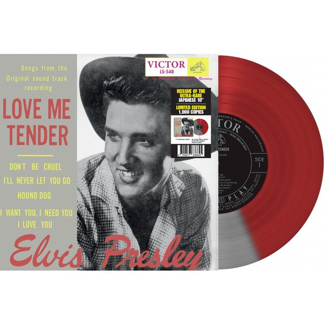 Elvis Presley "Love Me Tender" Reissue Japan 10" (Red &amp; Silver Vinyl)