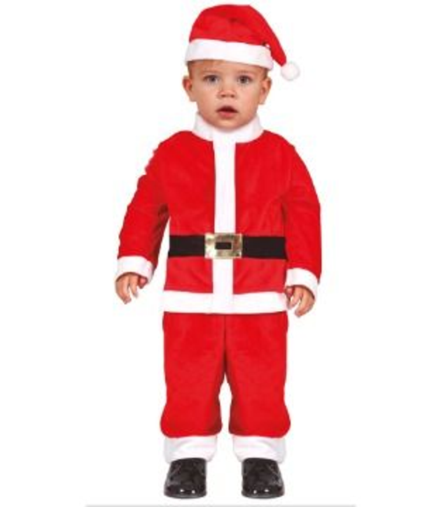 NATALE , COSTUME BABBO NATALE BABY 12/18 MESI 