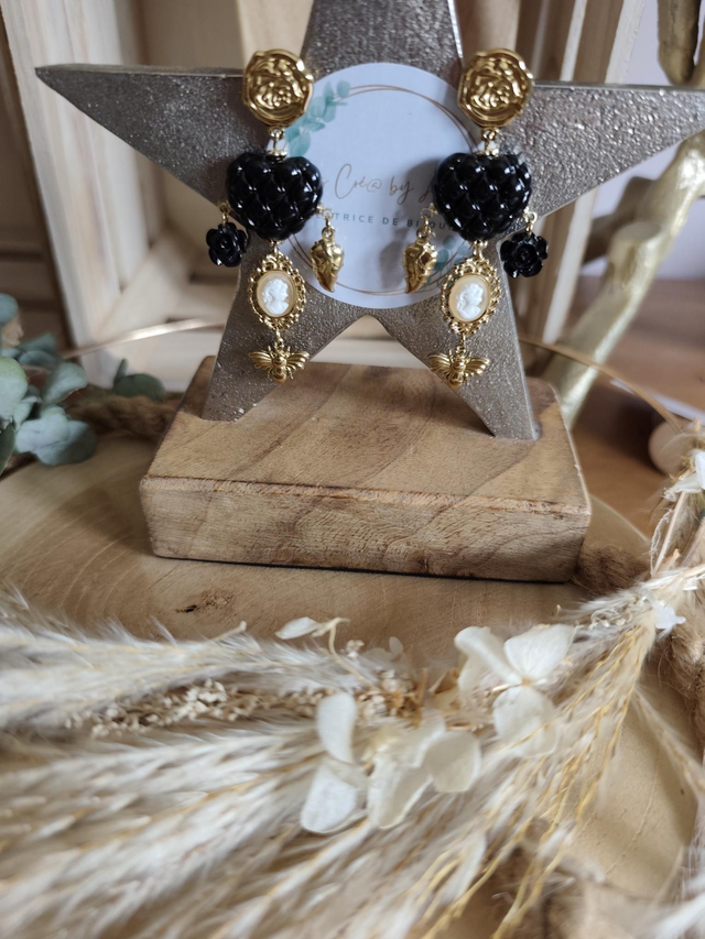 BO BIG BRELOQUES GOLD/NOIR/ CAMEE 0000207