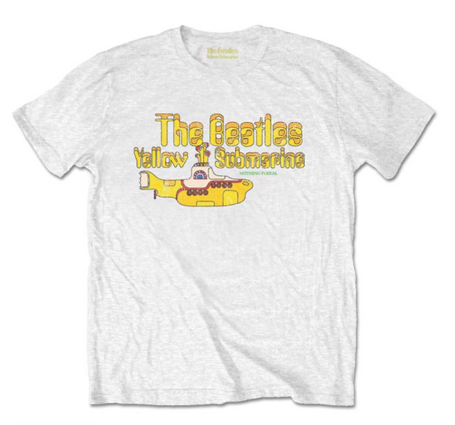 Beatles Unisex Retail Pack T-Shirt: Nothing Is Real (White)