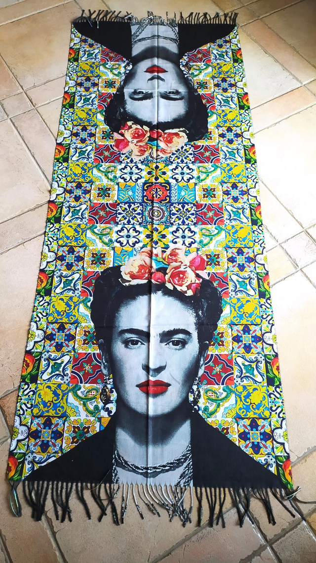 Stola Frida Kahlo Amalfi double face 