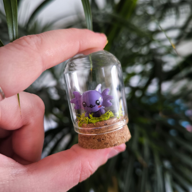 Toup'tit protecteur - Axolotl violet