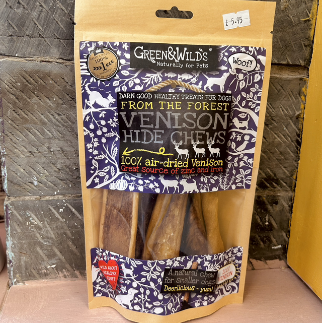 Green & Wild's Venison Hide Chews 85g