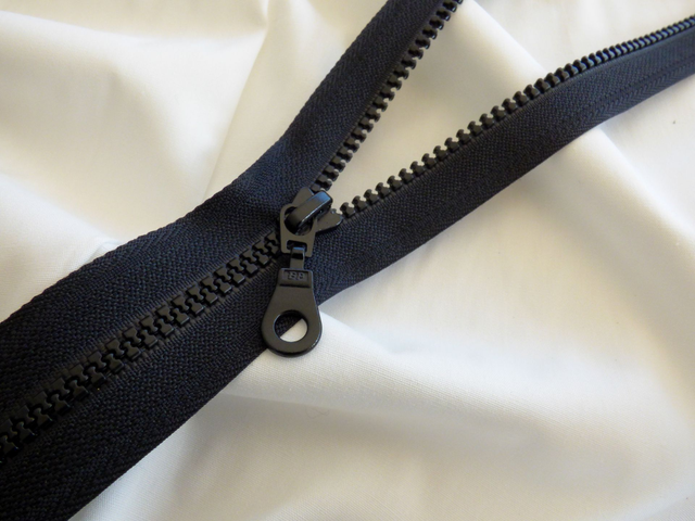 Moulée Séparable 6mm Noir - Fermeture Eclair