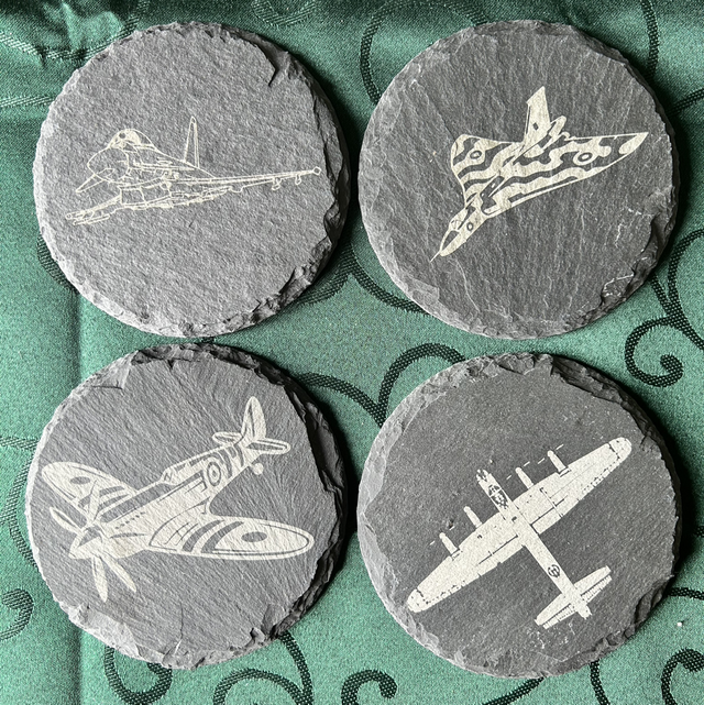 Aircraft Slate Coasters 