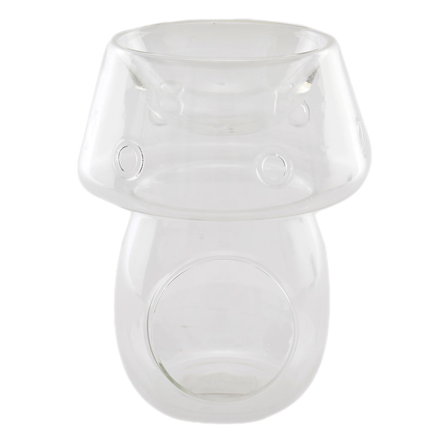 Simple Glass Lamp Shaped Oil Burner/Tealight Wax Warmer 