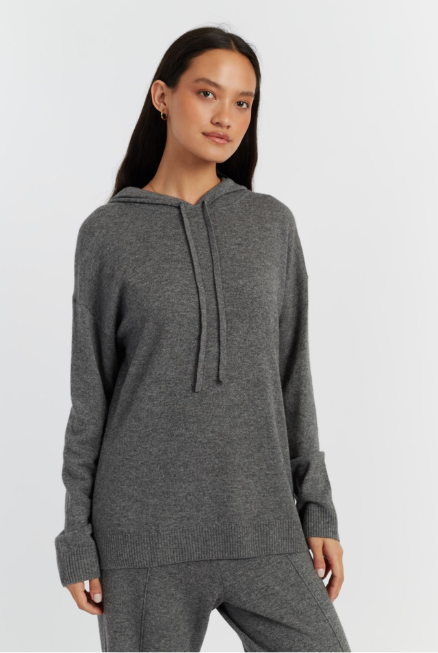 Grey Chinti &amp; Parker Wool/Cashmere Relaxed Hoody