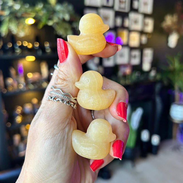 Yellow Calcite Duckling