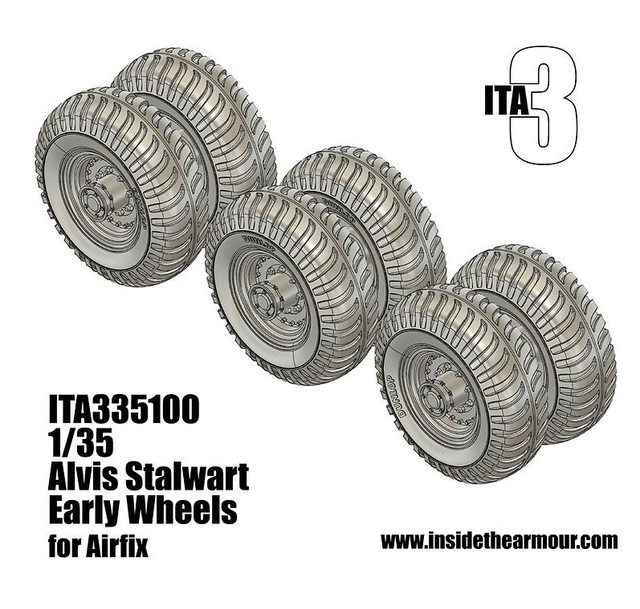 ITA3 - ITA335100 1/35 Early Wheels for Alvis Stalwart (for Airfix)