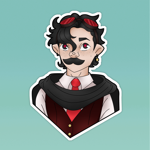 Hermitcraft Mumbo Vinyl Sticker