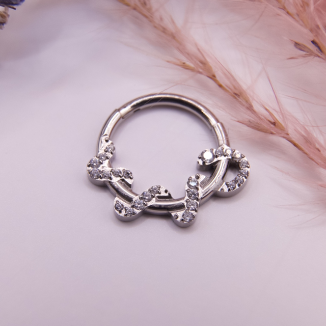 Anneau Clicker Jeweled Snake V2 