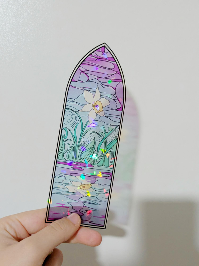 Marque-page vitrail Écho &amp; Narcisse 