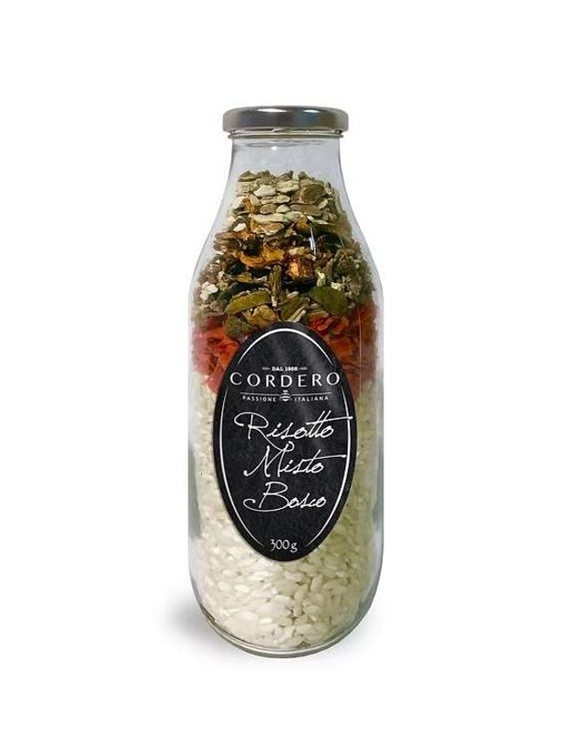 Riso Cordero - Bottiglia Risotto Misto Bosco 300g