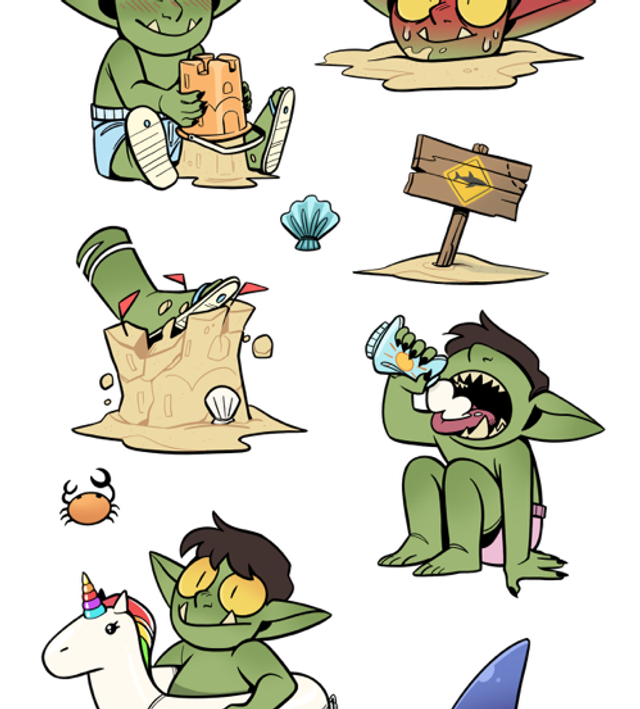 Stickers goblins summer