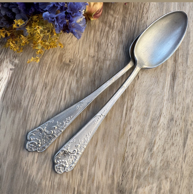 Duo cuillères en ÉTAIN 2