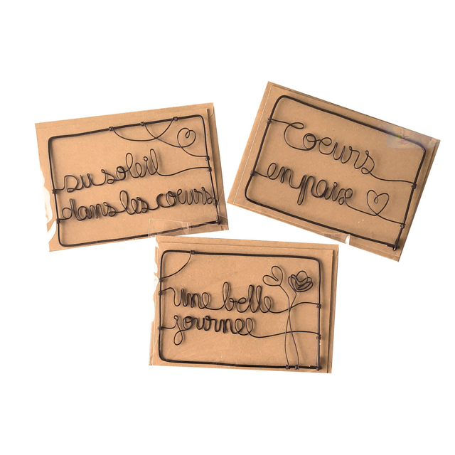 Cartes Pack de 3 cartes au choix