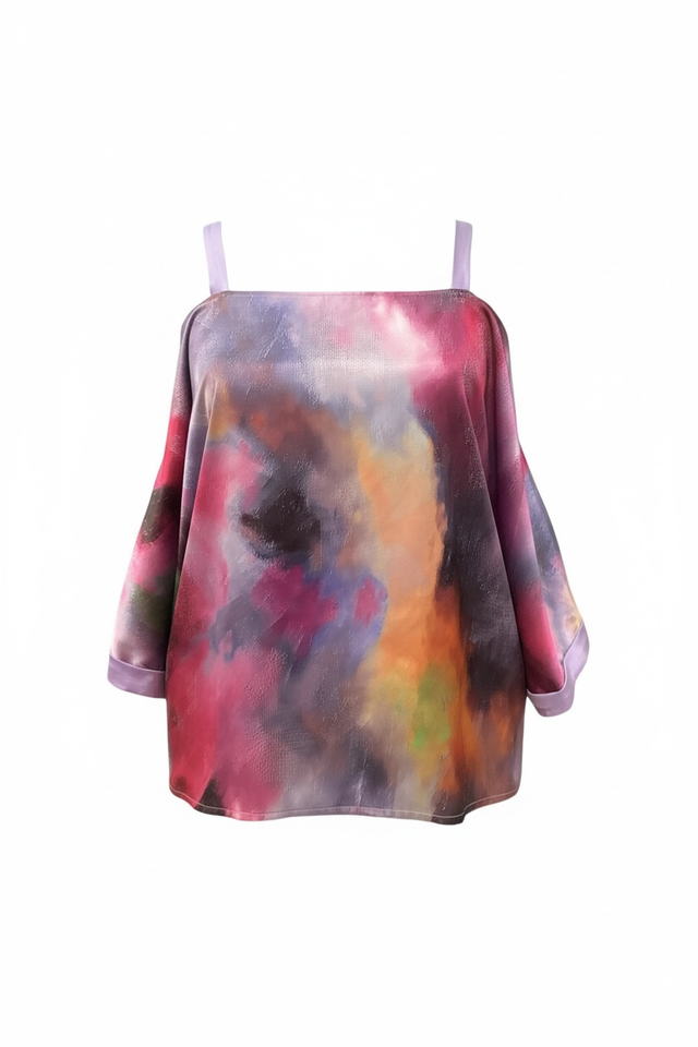 Top Noémie grande taille 42–50 : look coloré et moderne pour un style confortable