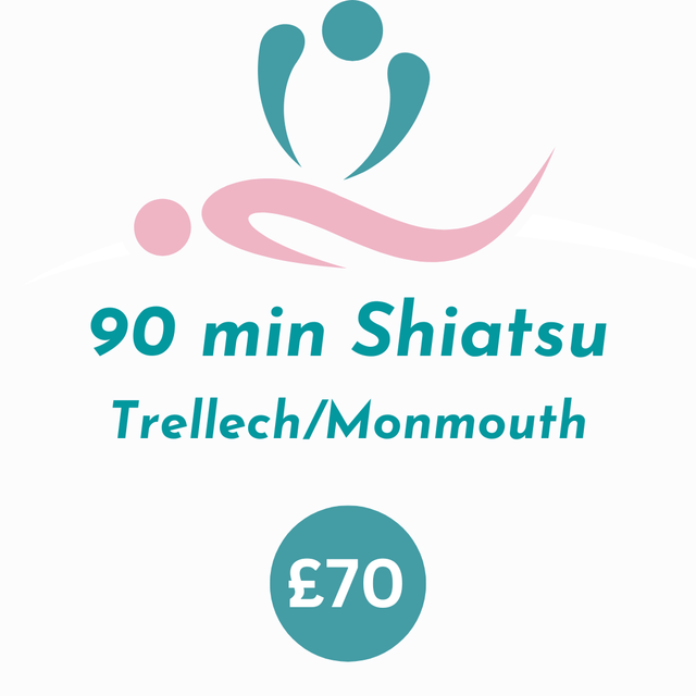 1 Shiatsu (90 mins in Trellech or Monmouth) 