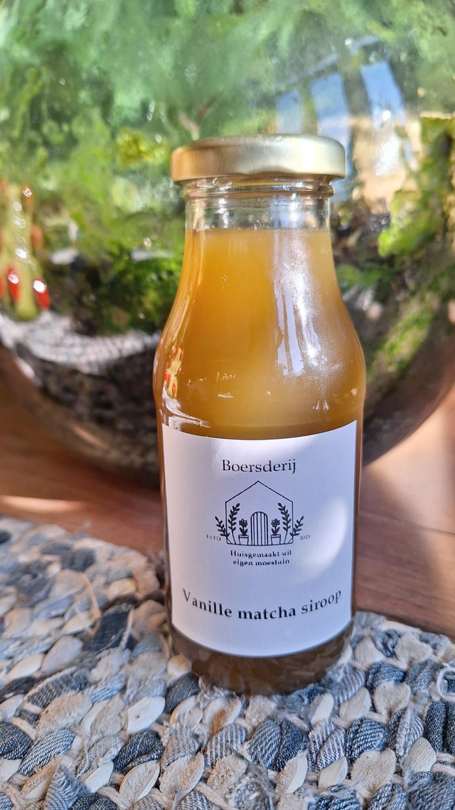 Vanille matcha siroop 