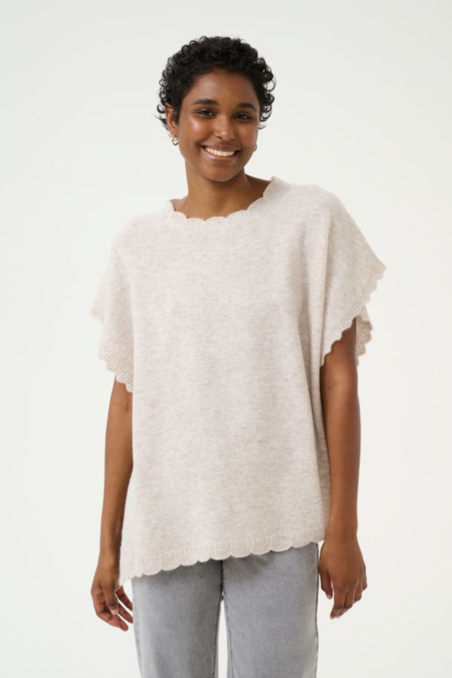 Cream - Dammi Knit Poncho