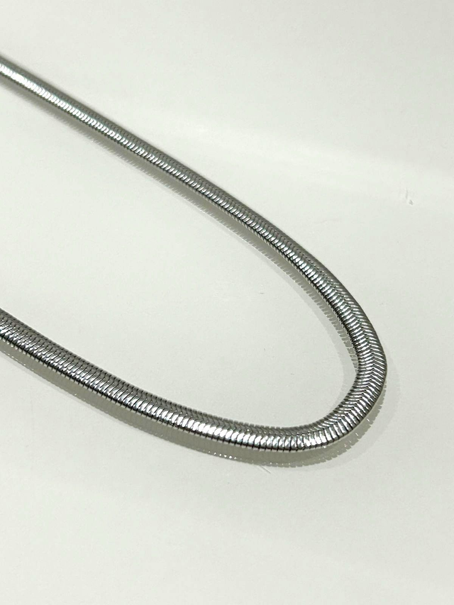 CHOCKER MALHA 35CM BANHADO EM RÓDIO BRANCO