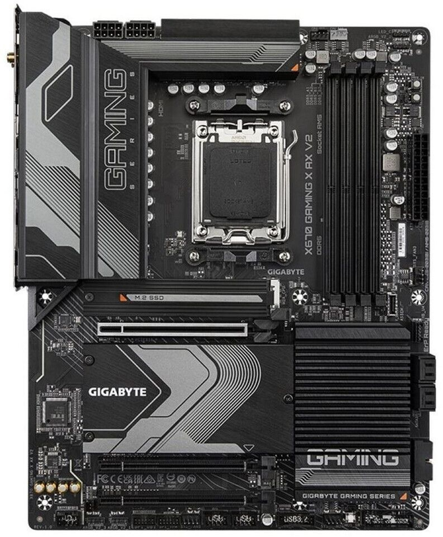 02.3.0004 – Scheda Madre Gigabyte X670 Gaming X AX – ATX high‑end nera con WiFi 6E per Ryzen 7000/8000/9000